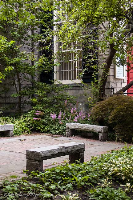 Courtyard at UU Church, Portland