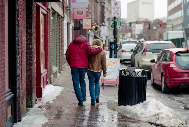 Winter Stroll Down Fore Street