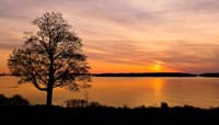 Sunrise from Fort Allen Park, Portland, Maine - click to view larger image...