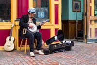 Street Musician in Monument Square - click to view larger image...