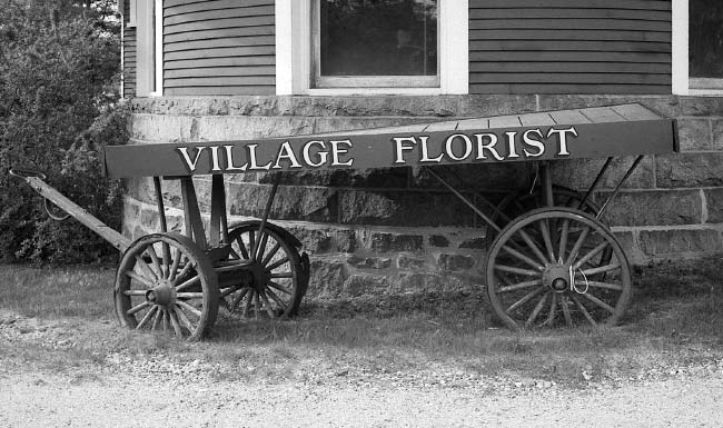 Old Village Florist Cart
