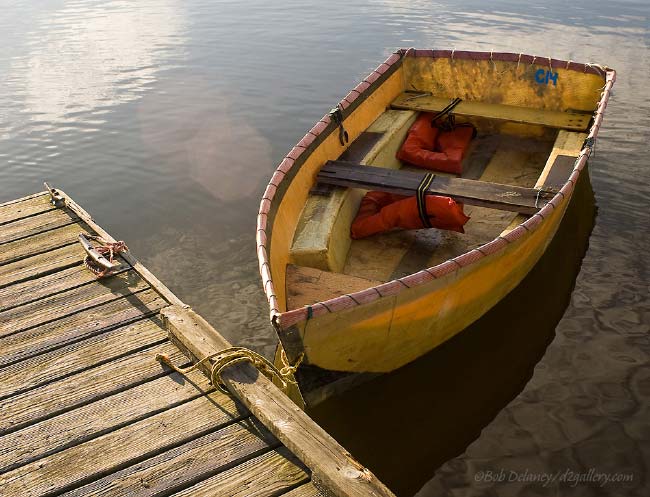 Dinghy at Yarmouth Town Landing