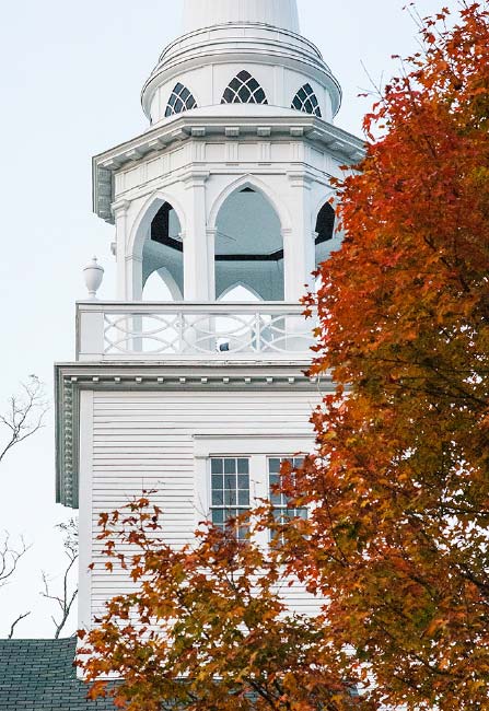 Autumn Tree and Old Baptist Meeting House