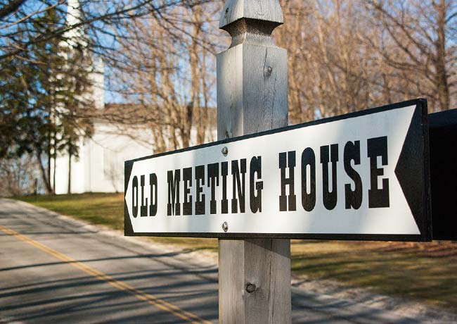 Old Meeting House Sign