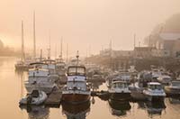 Boats Docked at Royal River Harbor in Yarmouth, Maine - click to view larger image...