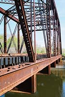 Railroad Bridge over the Royal River - click to view larger image...