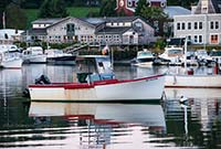 Red and White Lobster Boat, Yarmouth Harbor - click to view larger image...