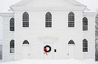 Old Baptist Meeting House in Winter - click to view larger image...