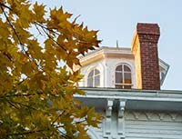 Autumn Foliage and 317 Main Cupola - click to view larger image...